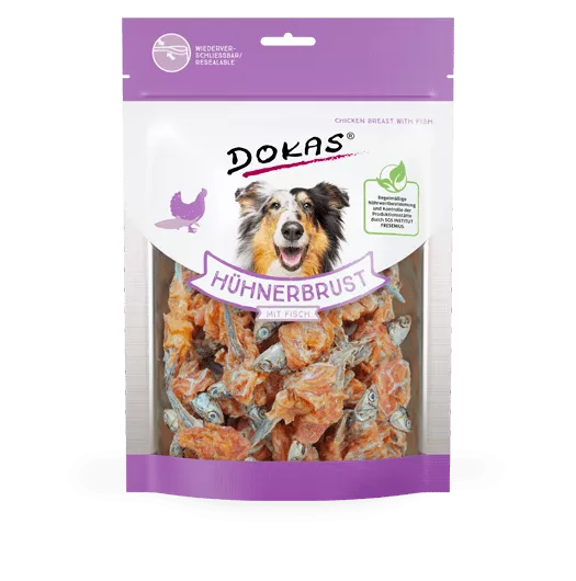 Hühnerbrust mit Fisch 220g